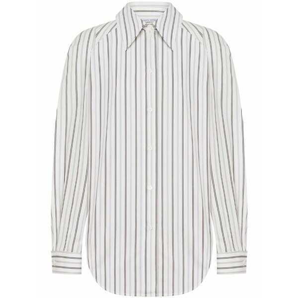 アルベルタ フェレッティ レディース シャツ トップス Long-sleeved striped shirt White｜asty