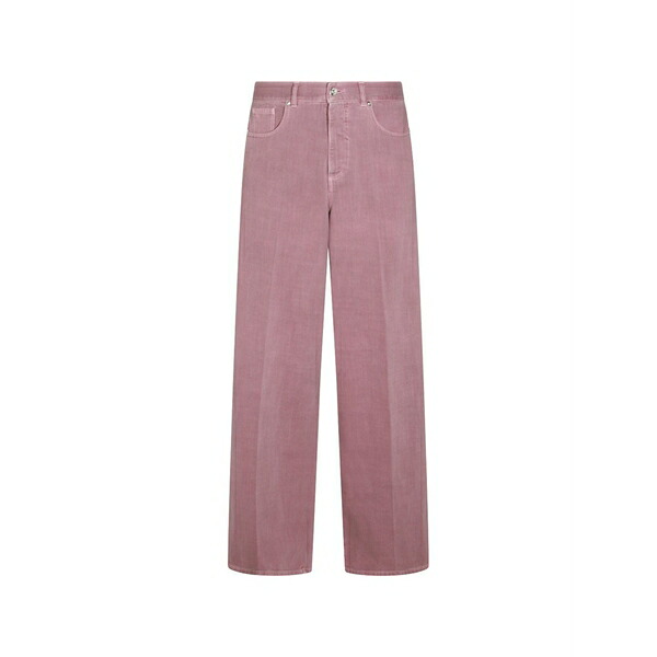 野球クラブ はたご屋 ザ 昼まえ レディース ジーンズズボン下 ボトムス Wide-leg jeans Pink