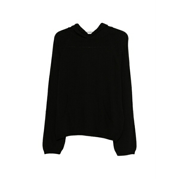アワーレガシー メンズ 編み物\u0026プルオーバー アウター Raglan-sleeve hoodie Black