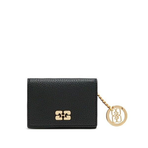 ガニー レディース 紙入れ 付属品 Bou logo card holder Black