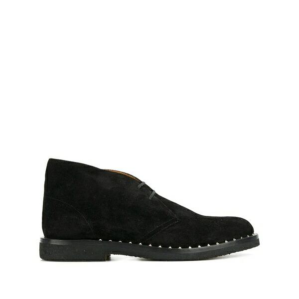 ヴァレンティノ ガラヴァーニ メンズ ブーツ シューズ Rockstud-embellished desert boots Black