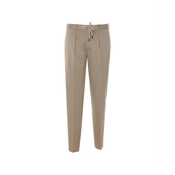 チルコロ1901 メンズ カジュアルパンツ ボトムス Drawstring pockets trousers Neutrals|asty