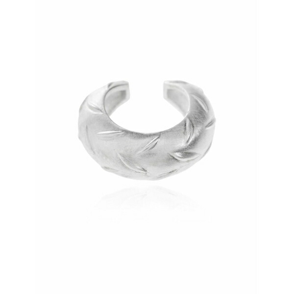 ミスビヘイブ メンズ ピアス・イヤリング 付属品 Textured ear cuff Silver