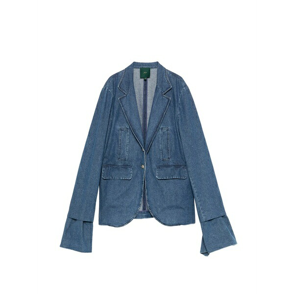 ジェジア レディース 上衣＆上衣 アウター Harry flared-cuff denim blazer Blue