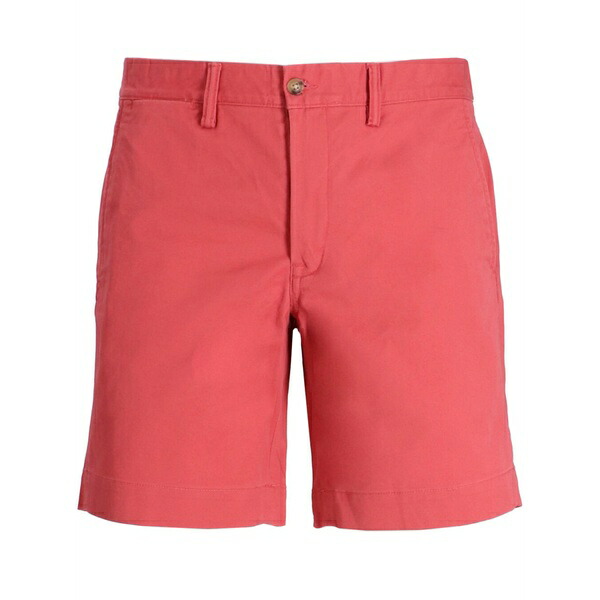 ラルフローレン メンズ 心地好いズボン下 ボトムス Cotton blend straight fit chino shorts Red