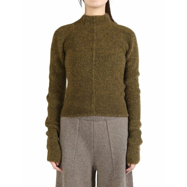 リックオウエンス レディース 編み物\u0026スウェーター アウター Headon sweater Green
