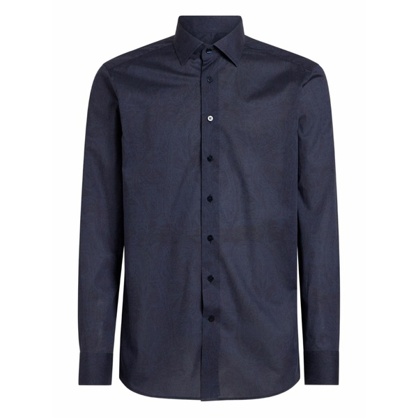 エトロ メンズ シャツ トップス Paisley-print shirt Black｜asty
