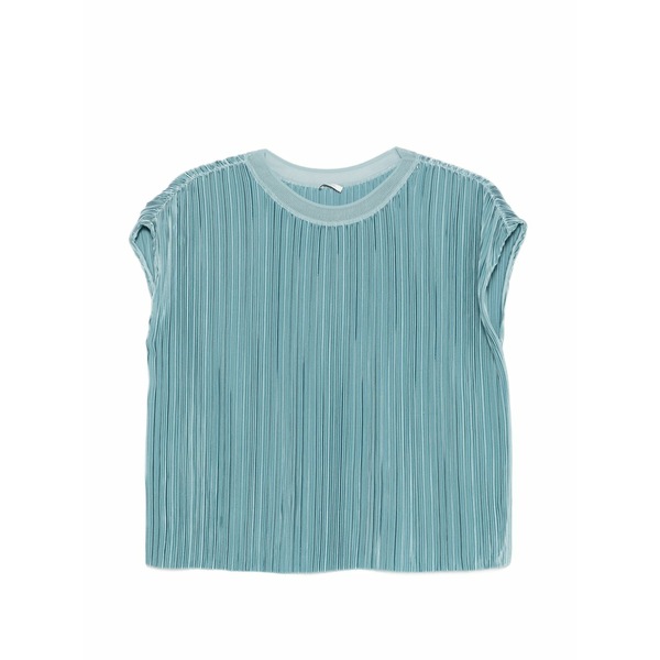 ジョセフ レディース プルオーバー トップス Cedre pleated t-shirt Blue