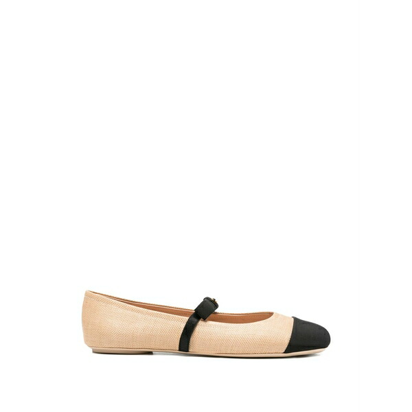 ジャンヴィト ロッシ レディース サンダル シューズ Bow-detail ballet flat Neutrals|asty