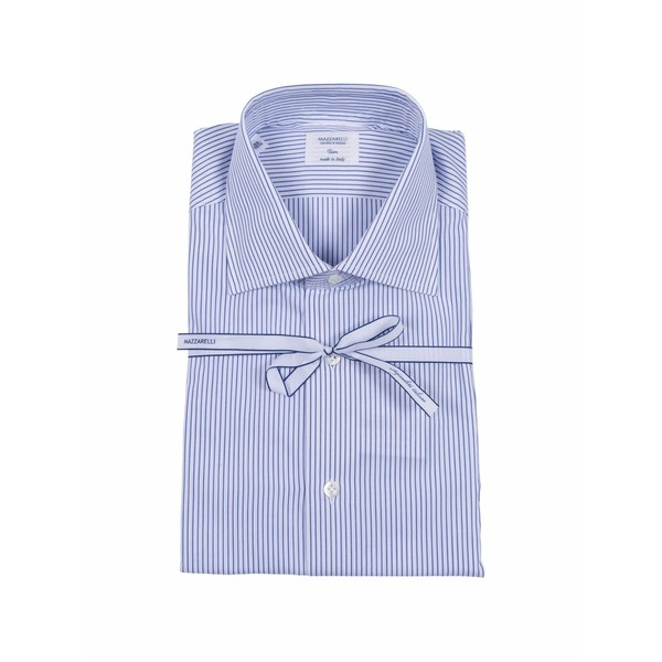 マッザレッリ メンズ シャツ トップス Striped shirt White｜asty
