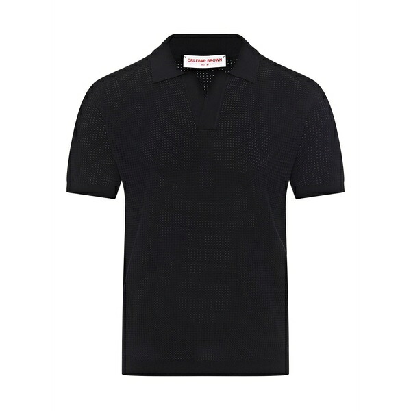 オールバー ブラウン メンズ ポロシャツ トップス V-neck polo shirt Blue｜asty