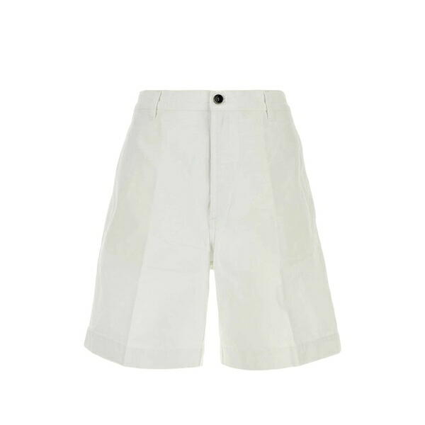 ナイン イン ザ モーニング メンズ カジュアルパンツ ボトムス Otto belt-loop shorts White｜asty