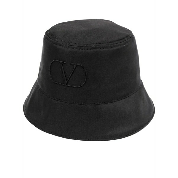 ヴァレンティノ ガラヴァーニ メンズ かぶり笠 佩び物 Vlogo signature bucket hat Black