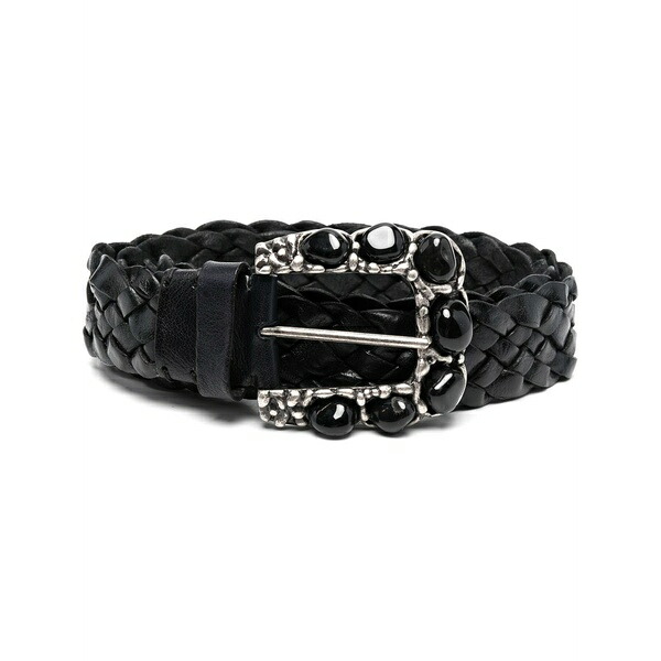 パロッシュ レディース 三尺帯 添え物 Embellished-buckle belt  Black