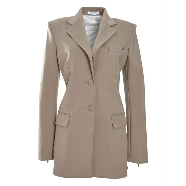 ヘルムート 言葉づかい レディース 上衣＆上衣 アウター Zip-detailed blazer Neutrals