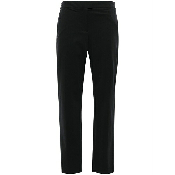 元締め レディース 心地好いズボン下 ボトムス Pressed-crease slim-fit trousers Black