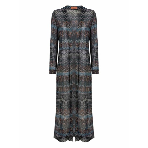 ミッソーニ レディース ジレー アウター Patterned long cardigan Grey