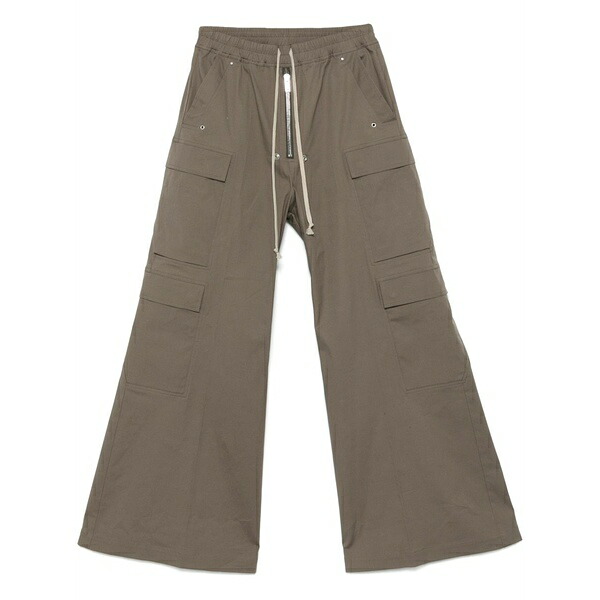 リックオウエンス メンズ カジュアルパンツ ボトムス Drawstring trousers Grey｜asty