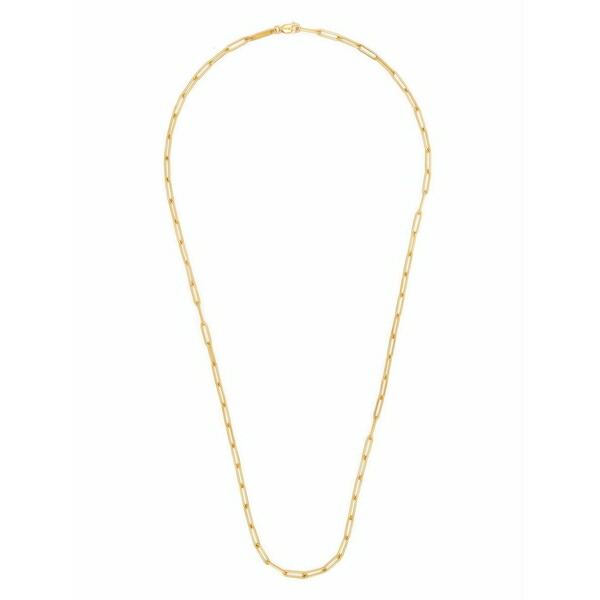 トム白木 メンズ 首飾り・チョー鉄道車両 付属物 Box chain gold-plated sterling silver necklace Gold