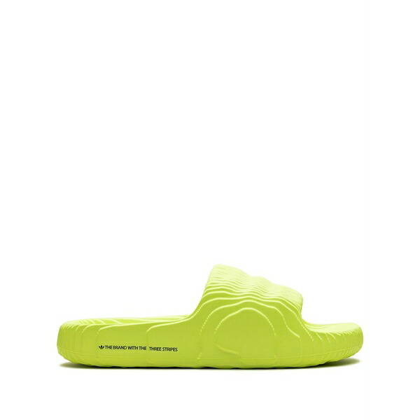 アディダス レディース サンダル シューズ Adilette 22 "solar yellow" slides Green|asty