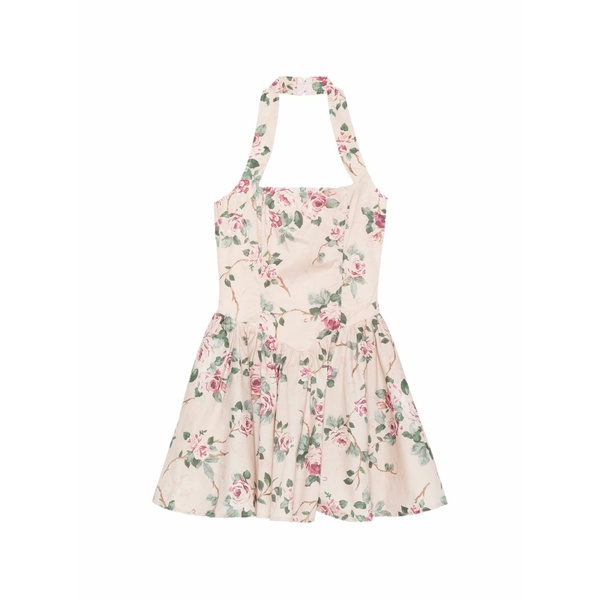 アニエバイ レディース 衣装 トップス Floral-pattern MIDI dress Neutrals
