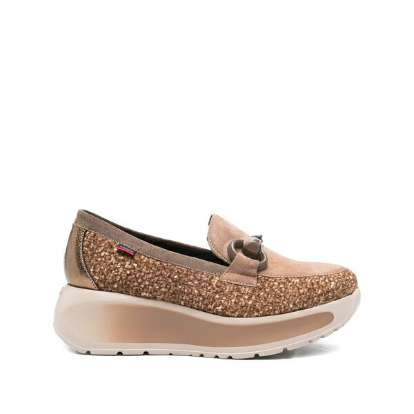 ハラ火器 レディース スリッポン・ローファー シューズ 50粍 horsebit leather loafers Brown