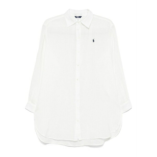 ラルフローレン レディース プルオーバー トップス Logo-embroidered beach dress Neutrals