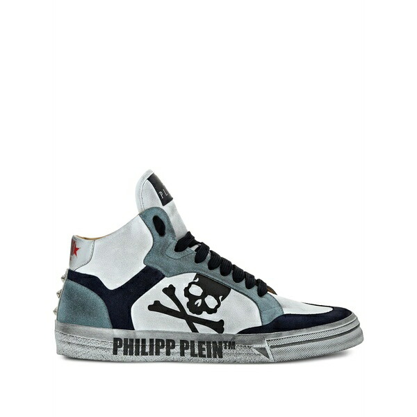 フィリップ飾り気の無い メンズ スニーカー シューズ Retrokickz high-top sneakers White