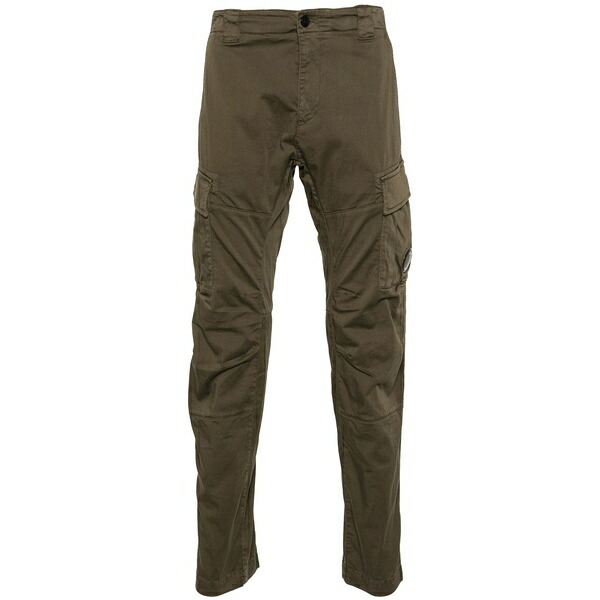 シーピーカンパニー メンズ 心地好いズボン下 ボトムス Lens-detail cargo trousers Green
