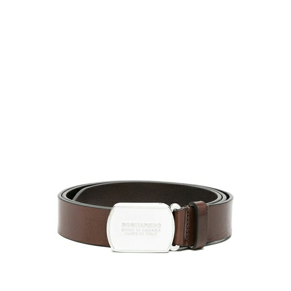 ディースクエアード メンズ 胴締め 佩び物 Buckle belt Brown