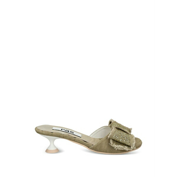 ラス レディース サンダル シューズ Bow-embellished sandals Green|asty