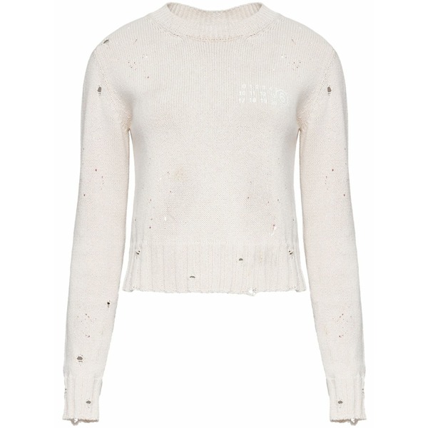 マルタンマルジェラ レディース 編み物\u0026プルオーバー アウター Crew-neck sweater Neutrals