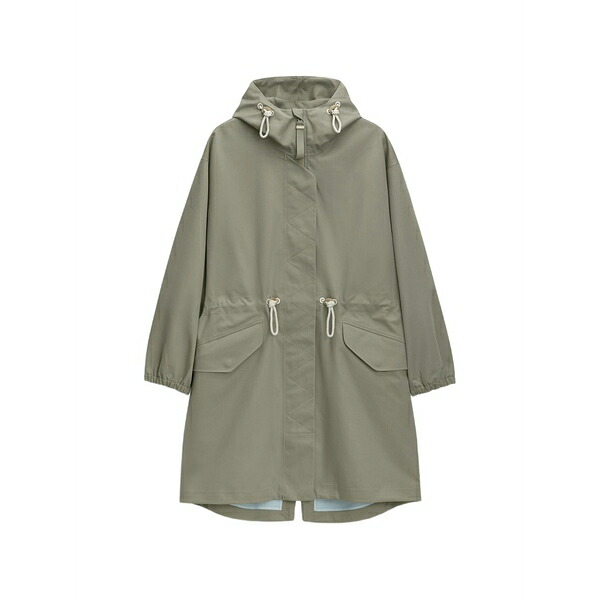 ジーラボ レディース 厚地の外套 アウター Tory hooded coat Grey