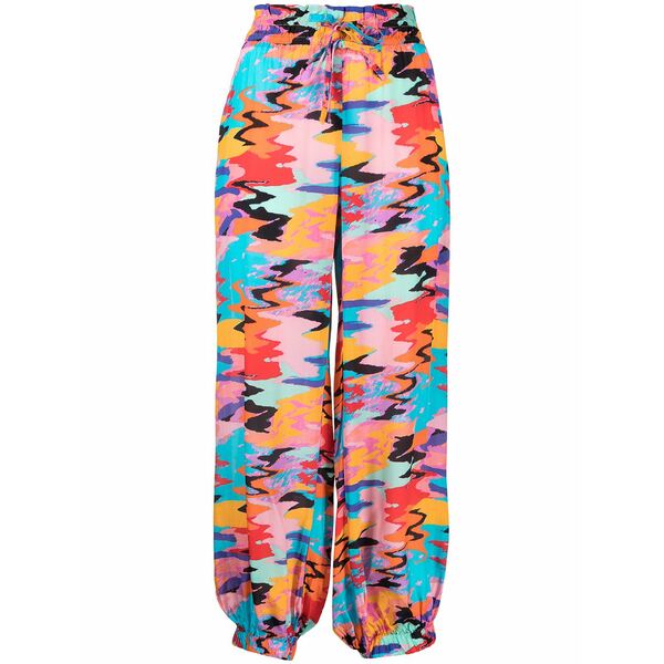 益荒男 アンド 縞模様 レディース 心地好いズボン下 ボトムス The prem graphic-print trousers Multicolour
