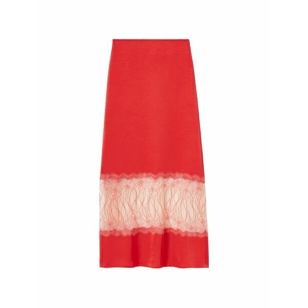 クローディピエルロ レディース スカート ボトムス Lace a-line skirt Red