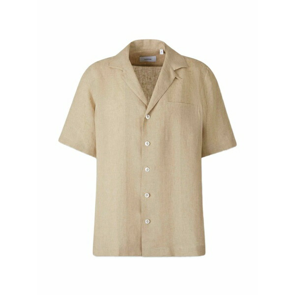 ラルディーニ メンズ プルオーバー トップス Chest-pocket short-sleeve shirt Neutrals