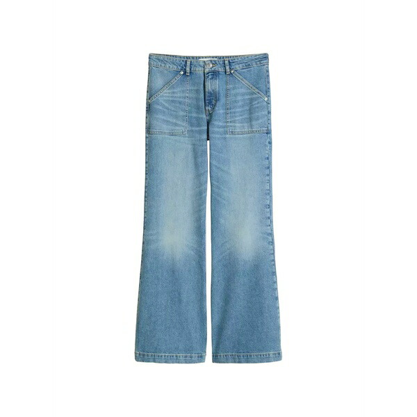 マルコポーロ レディース ジーンズズボン下 ボトムス Patch-pocket jeans Blue