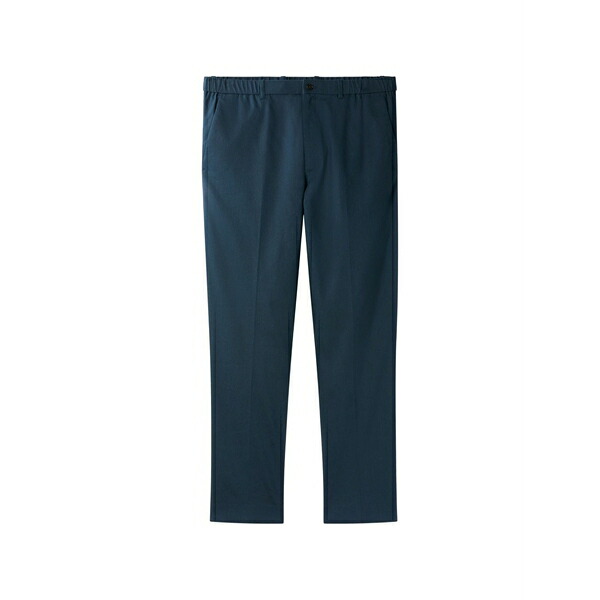 カルバンクライン メンズ カジュアルパンツ ボトムス Elasticated-waistband pressed-crease trousers Blue
