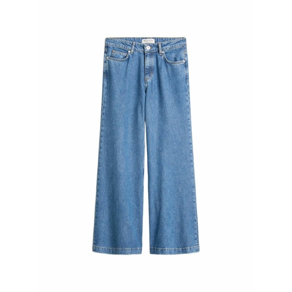 マルコポーロ レディース ジーンズズボン下 ボトムス Buttoned jeans Blue