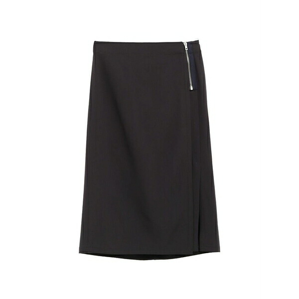 ルメール レディース スコート ボトムス Zip-detail skirt Black