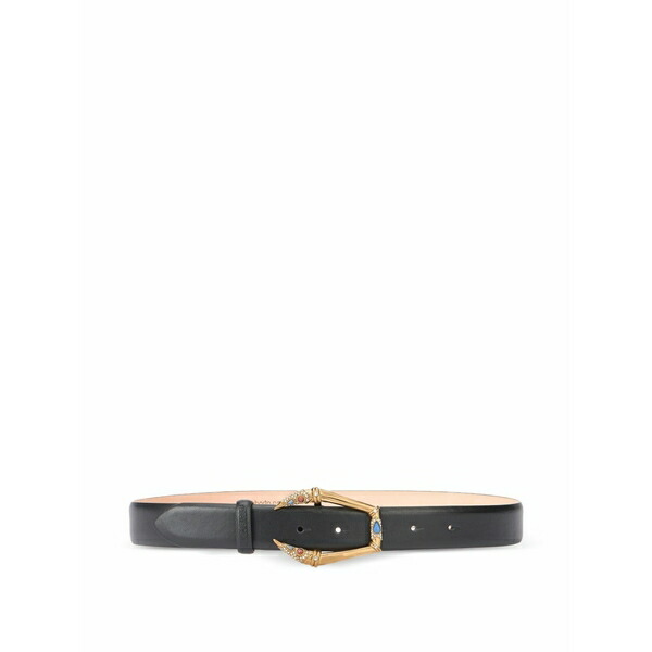 ロベルトカヴァリ レディース 三尺帯 付属物 Embellished-buckle belt Black