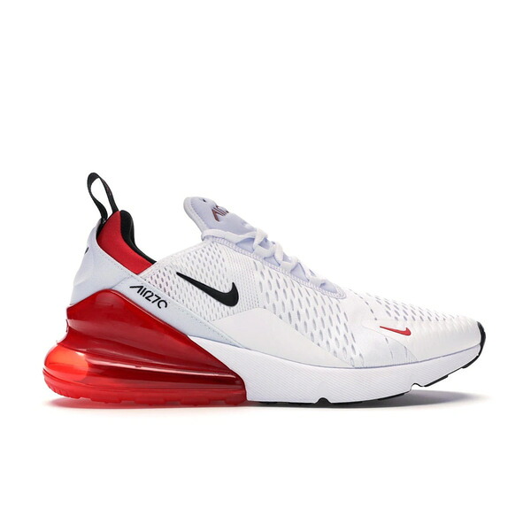 Nike ナイキ メンズ スニーカー  【Nike Air Max 270 White Black University Red】  大きさ US_6(24.0珊) White/Black-University Red