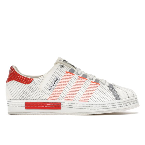 adidas アディダス メンズ スニーカー  【adidas Superstar Craig Green Off White】  大きさ US_9(27.0珊) Off White/Bright Red/Grey Three