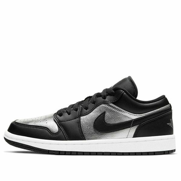 Air Jordan ジョーダン レディース スニーカー Black/Silver 【(WMNS) Air Jordan 1 Low SE 'Silver Toe' DA5551-001】 サイズ US_8(25.0cm)|asty