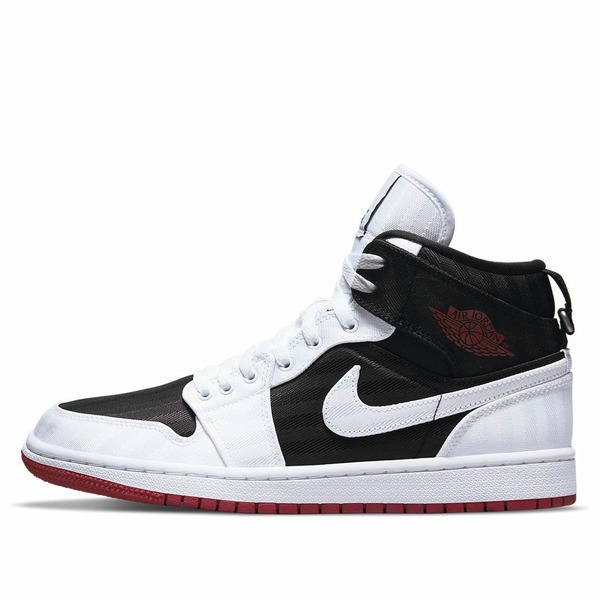 Air Jordan ジョーダン レディース スニーカー Black/White/Gym Red 【(WMNS) Air Jordan 1 Mid SE Utility \u0027White Black Gym Red\u0027 DD9338-016】  大きさ US_5.5(22.5糎)