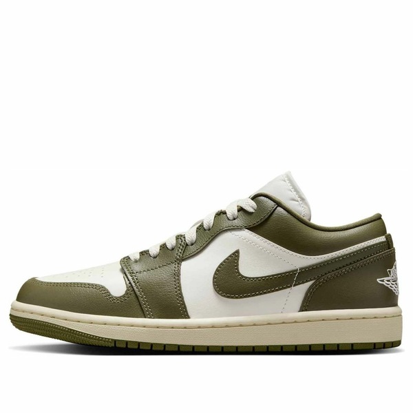 Air Jordan ジョーダン レディース スニーカー White/Medium Olive/Sail 【(WMNS) Air Jordan 1 Low 'Medium Olive' DC0774-122】 サイズ US_6(23.0cm)|asty