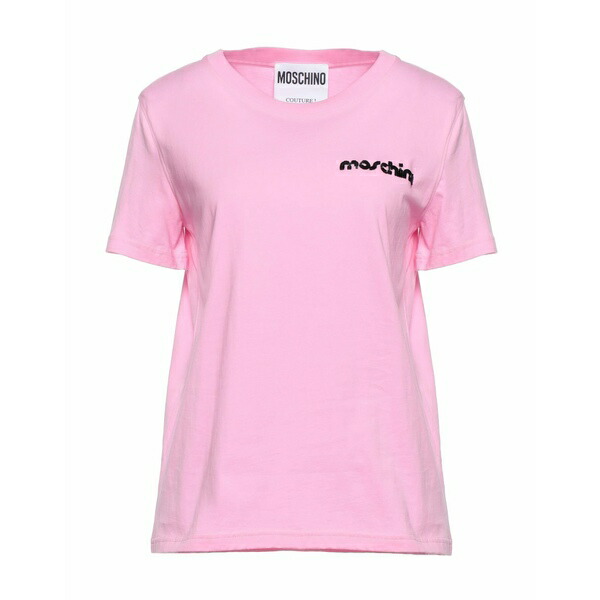 【送料無料】 モスキーノ レディース Tシャツ トップス T-shirts Pink