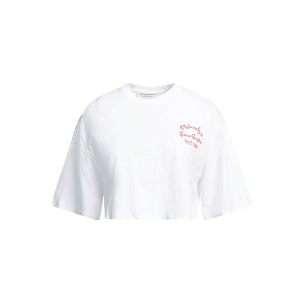 【送料無料】 フィロソフィーデロレンゾセラフィーニ レディース Tシャツ トップス T-shirts White
