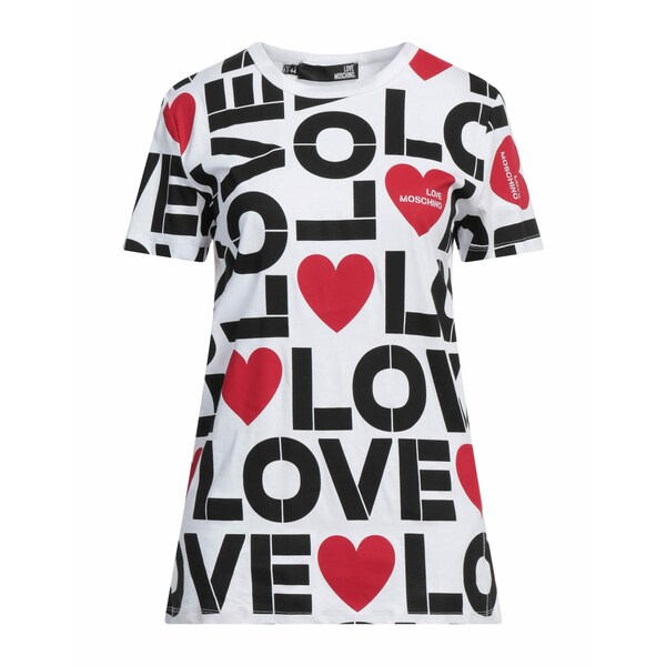 【送料無料】 モスキーノ レディース Tシャツ トップス T-shirts White