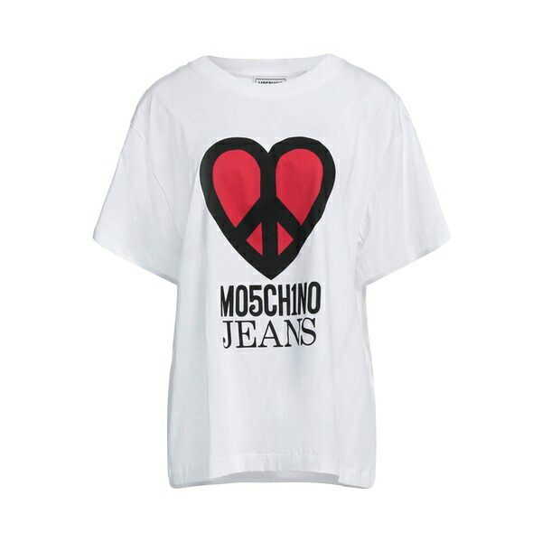 【送料無料】 モスキーノ レディース Tシャツ トップス T-shirts White